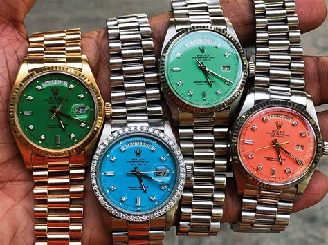 rolex new day date colors